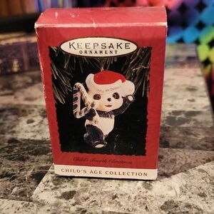 KEEPSAKE the Label Festive Panda Ornament